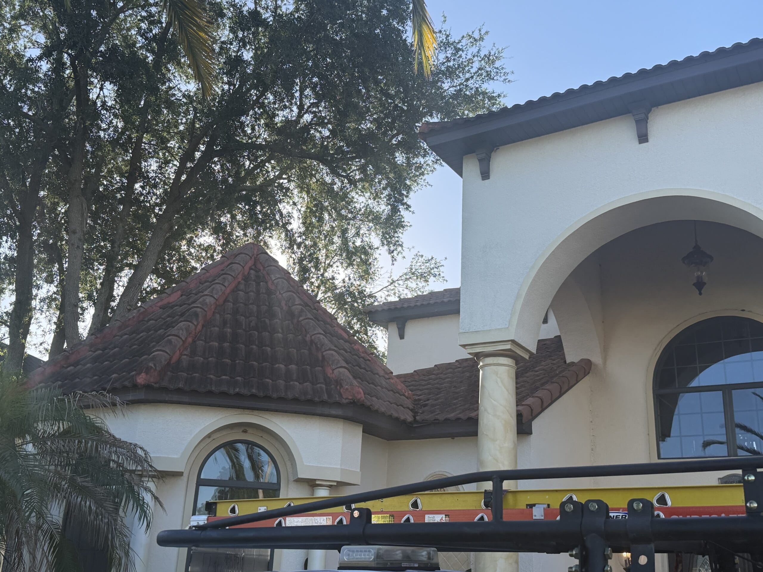 Before — Tile roof soft wash in Orlando, FL